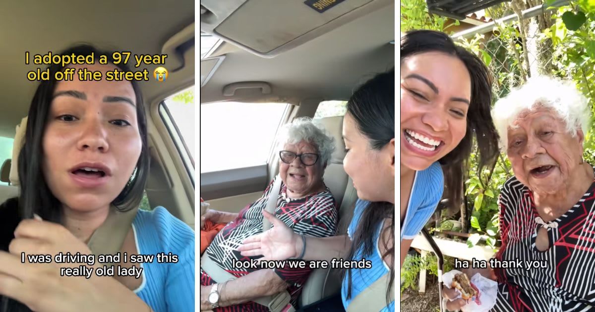 A woman helps an old lady and shares their meeting on the internet. (Cover Image Source: TikTok | @estrellaq95)