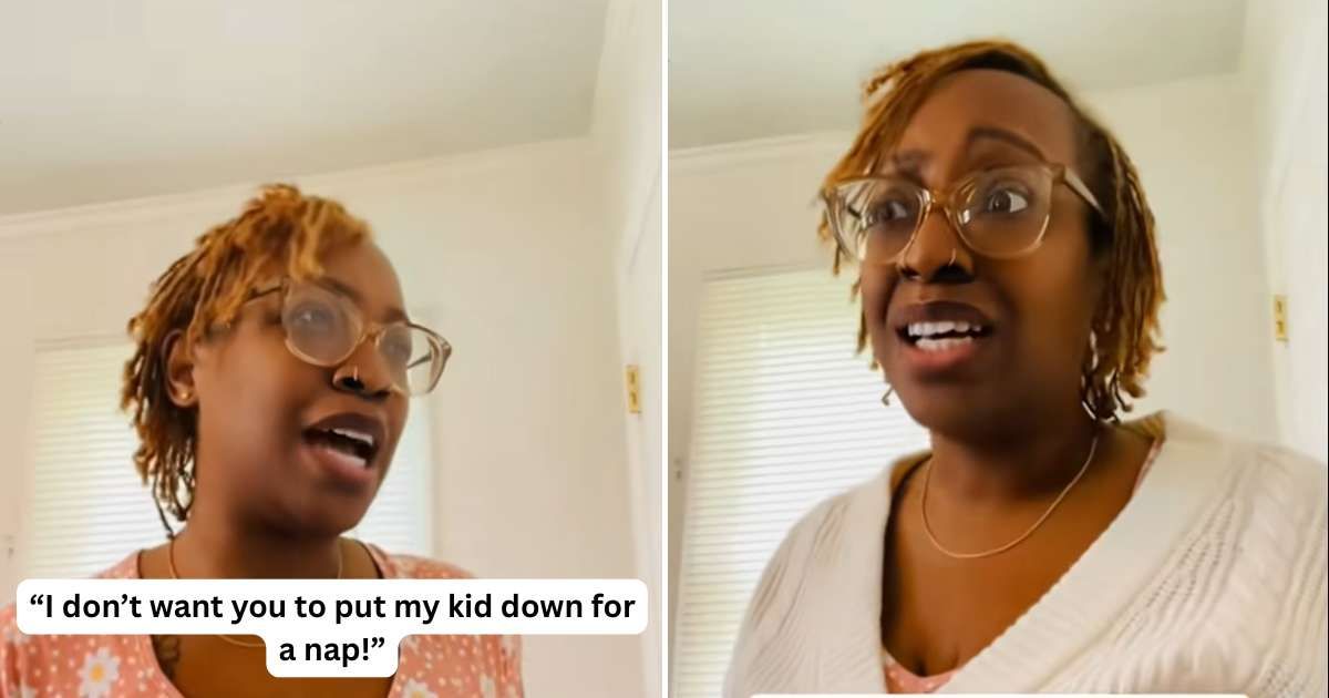 Screenshots of the daycare worker enacting the skit. (Cover Image Source: TikTok | @kimmythedaycarediva)