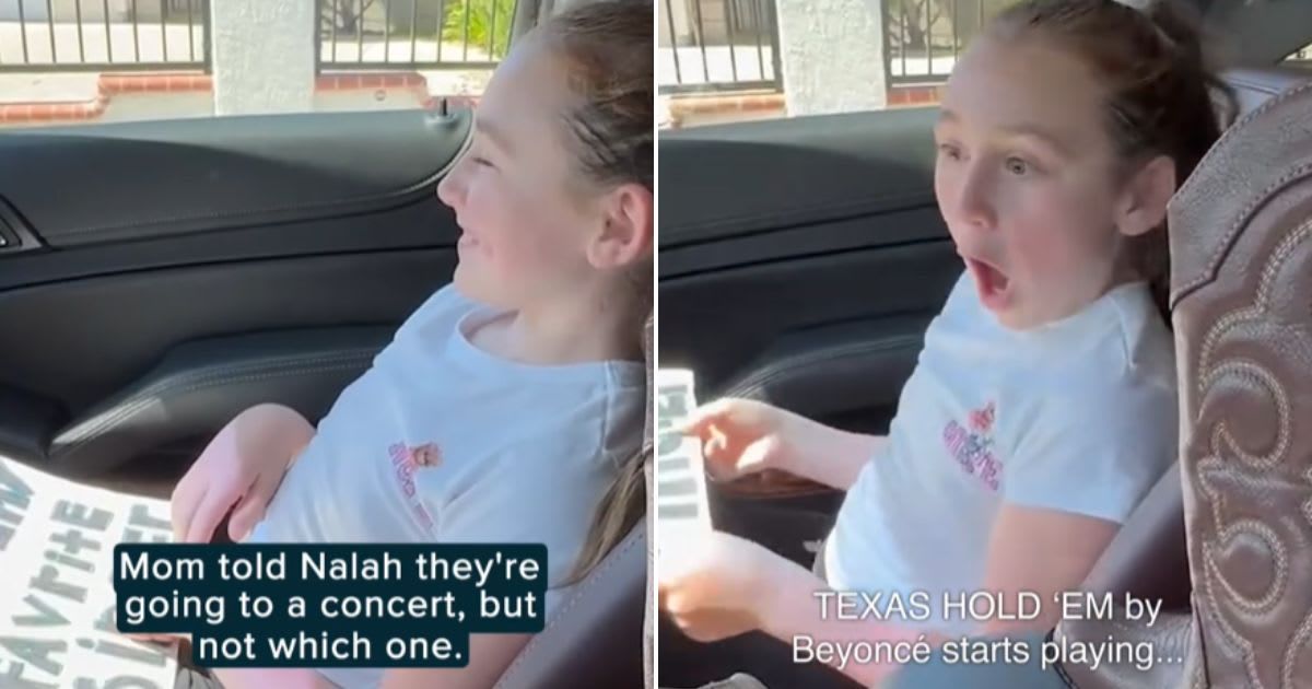 Screenshots of a mother surprising her daughter. (Cover Image Source: TikTok | @humankind)