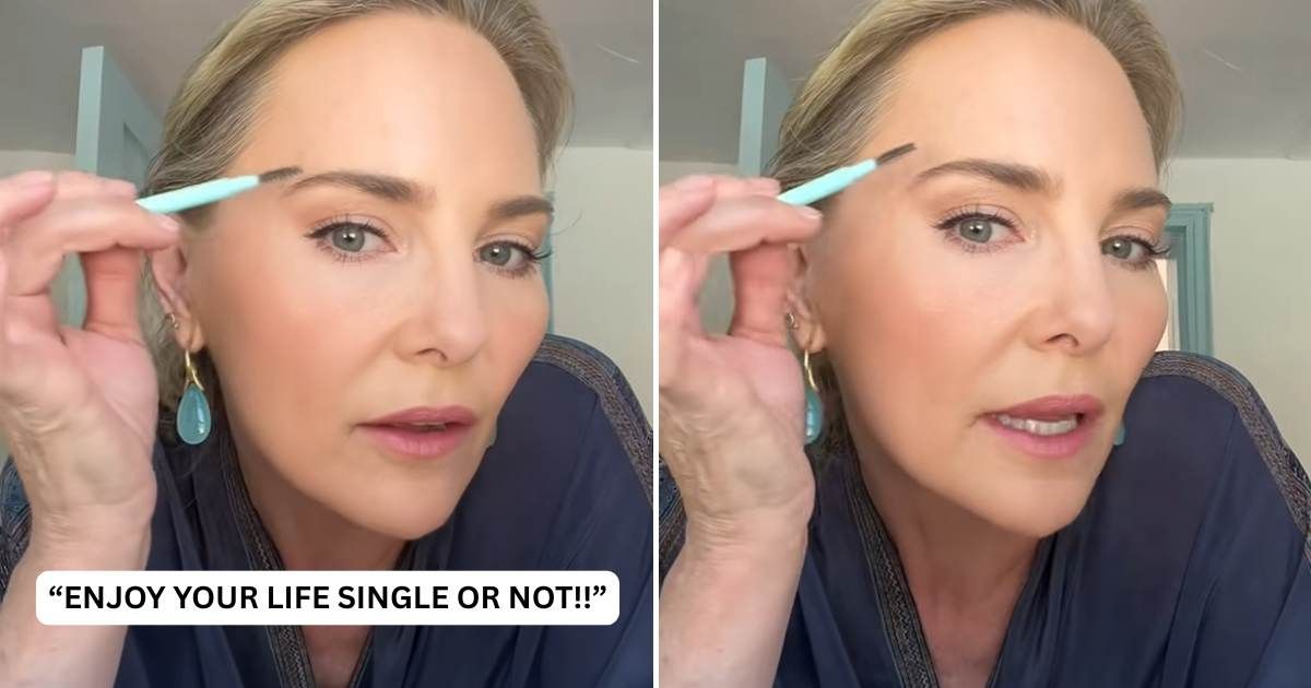 Screenshots of the 53-year-old single woman talking to the camera. (Cover Image Source: TikTok | @carmindy_beauty)