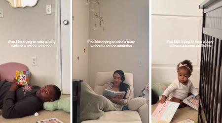 'iPad' parents trick their daughter into choosing books over screen time with a clever method