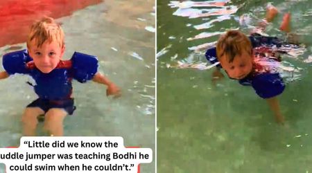 Mom was glad when a flotation device helped her son swim — not knowing she would lose him soon