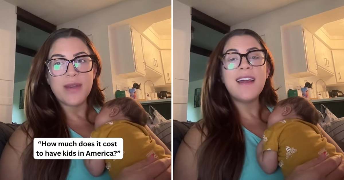 Screenshot of the new mom talking to the camera. (Cover Image Source: TikTok | @_e_fish_)