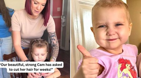 Little girl was sad after she lost hair from chemo — then her family gave her the sweetest surprise