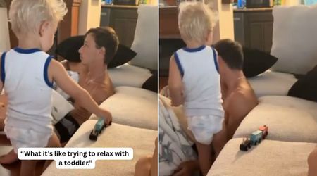 Tired dad just wanted some ‘me time’ – but his toddler quickly gave him a reality check