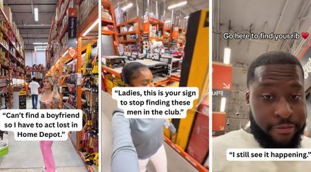 Young women are now looking for romance while shopping in Home Depot: 'Get you a...'