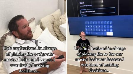 Wife tells husband to pick a TV for the bedroom — he instead surprised her with a filmic experience