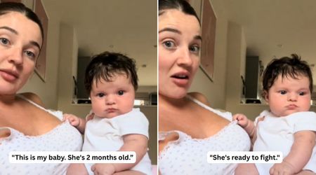 Two-month-old's sassy response to her mom’s playful warning is flawless: 'Don’t mess with us’